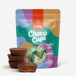 Choco Cups tejcsokoládé karamellával és mentával