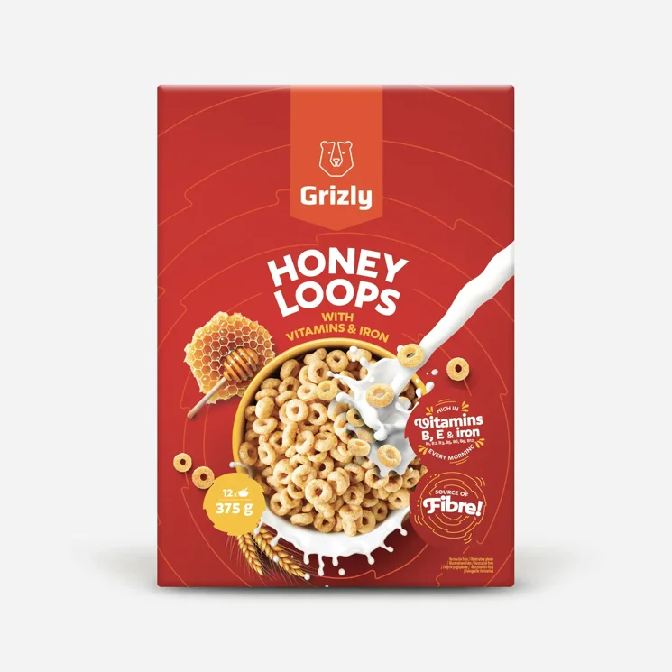 Honey Loops vitaminokkal és vassal dúsítva