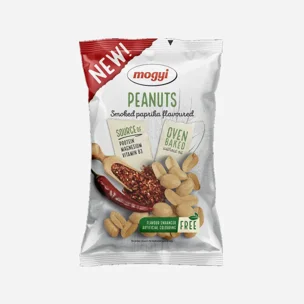 Pörkölt sós földimogyoró füstölt paprika ízesítéssel